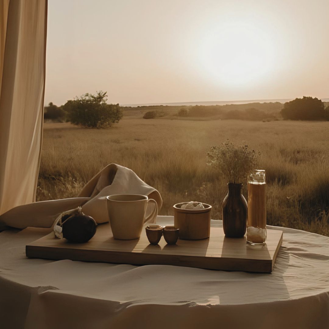 Sunrise with daily wellness ritual