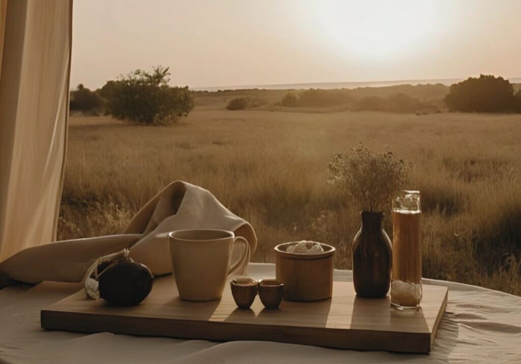 Sunrise with daily wellness ritual